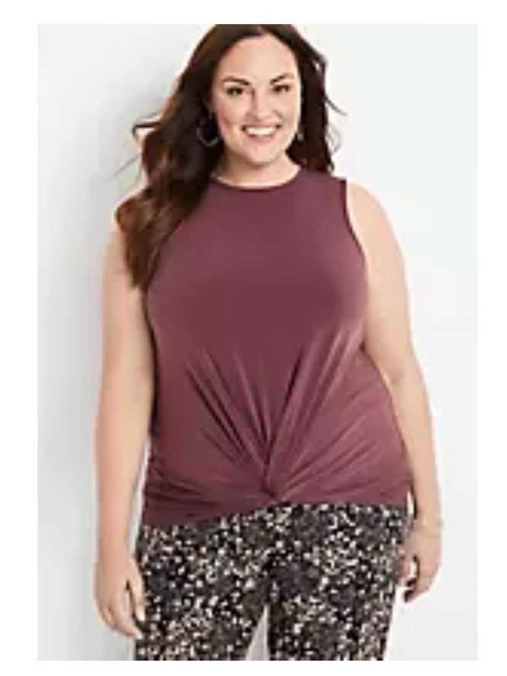 🆕 NWT Maurices Twist-Front Tank